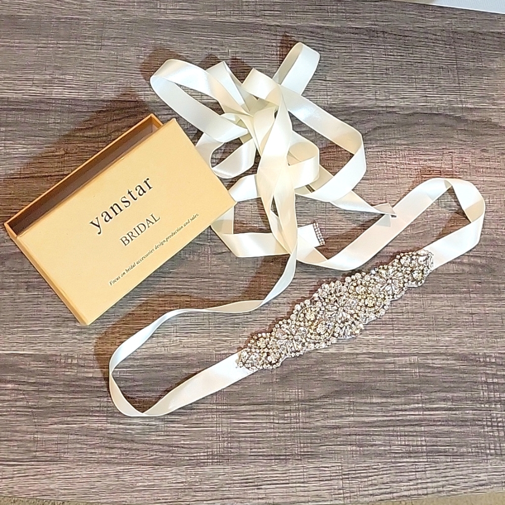 Bridal Belt/Sash, Ivory